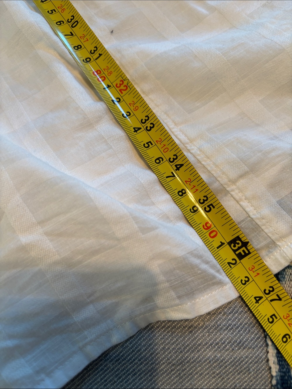 Women's White Textured Spaghetti-Strap Nightdress - Picture 4 of 8
